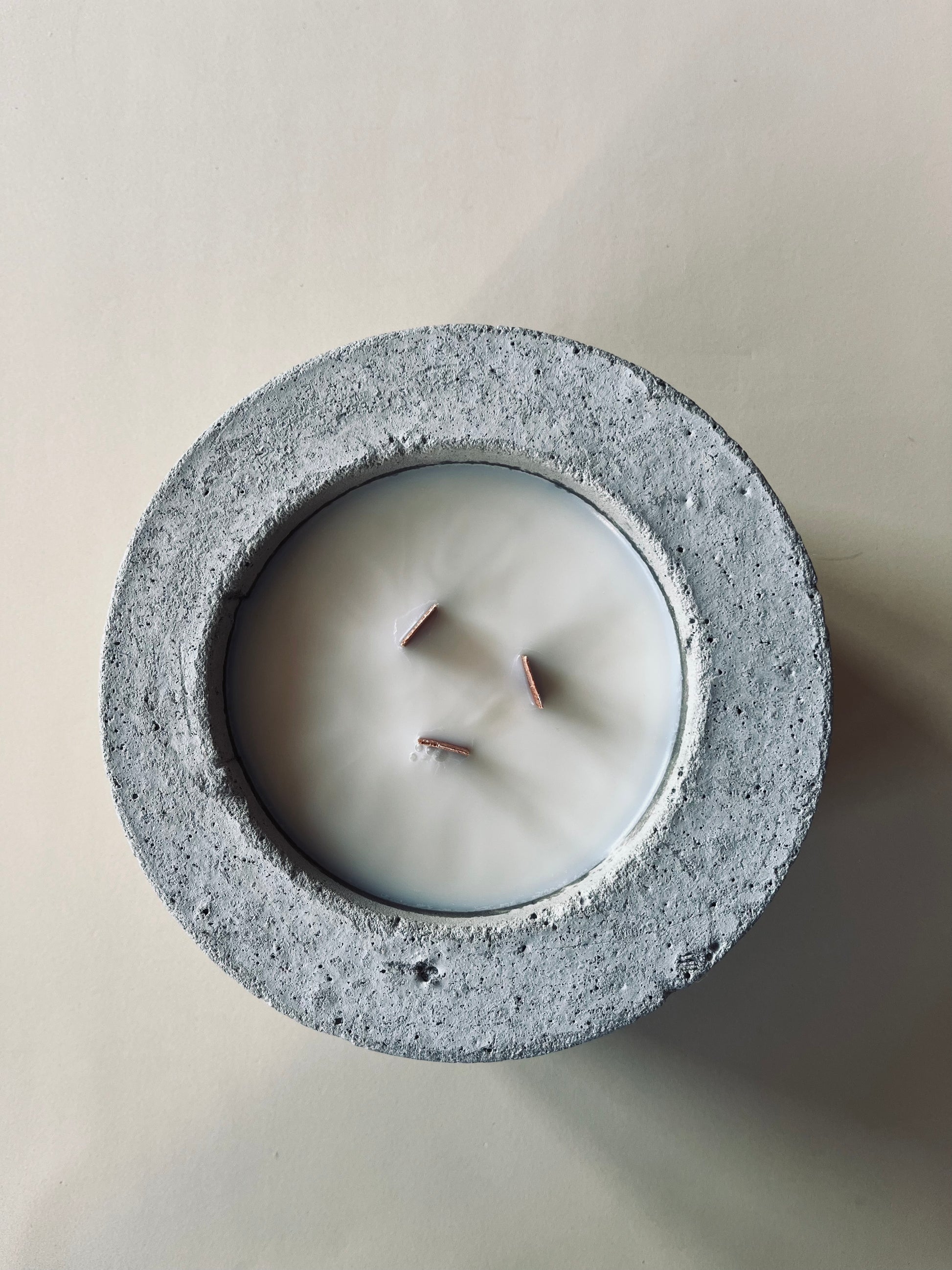 Bougie artisanale XXL pot béton