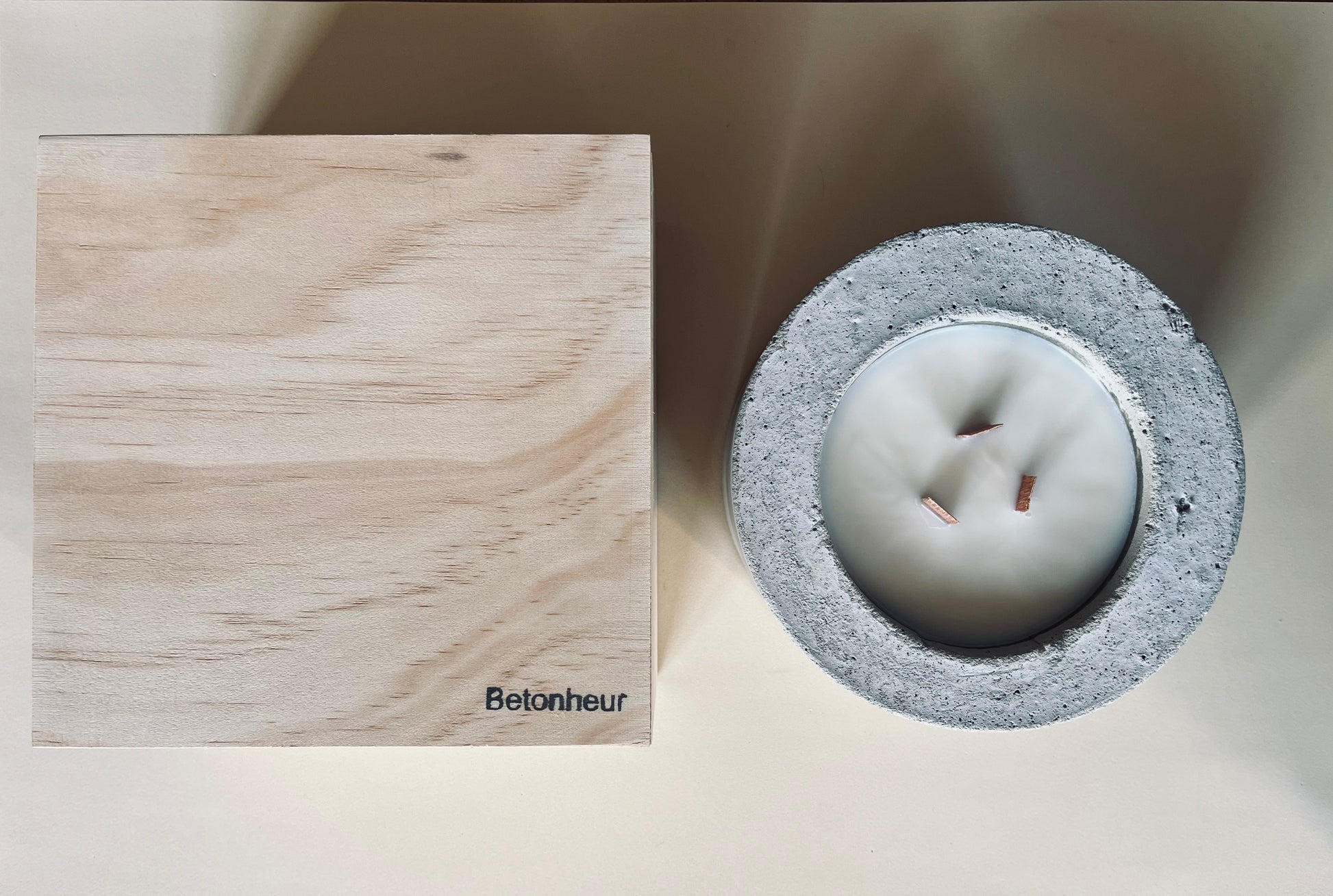 Bougie artisanale XXL pot béton