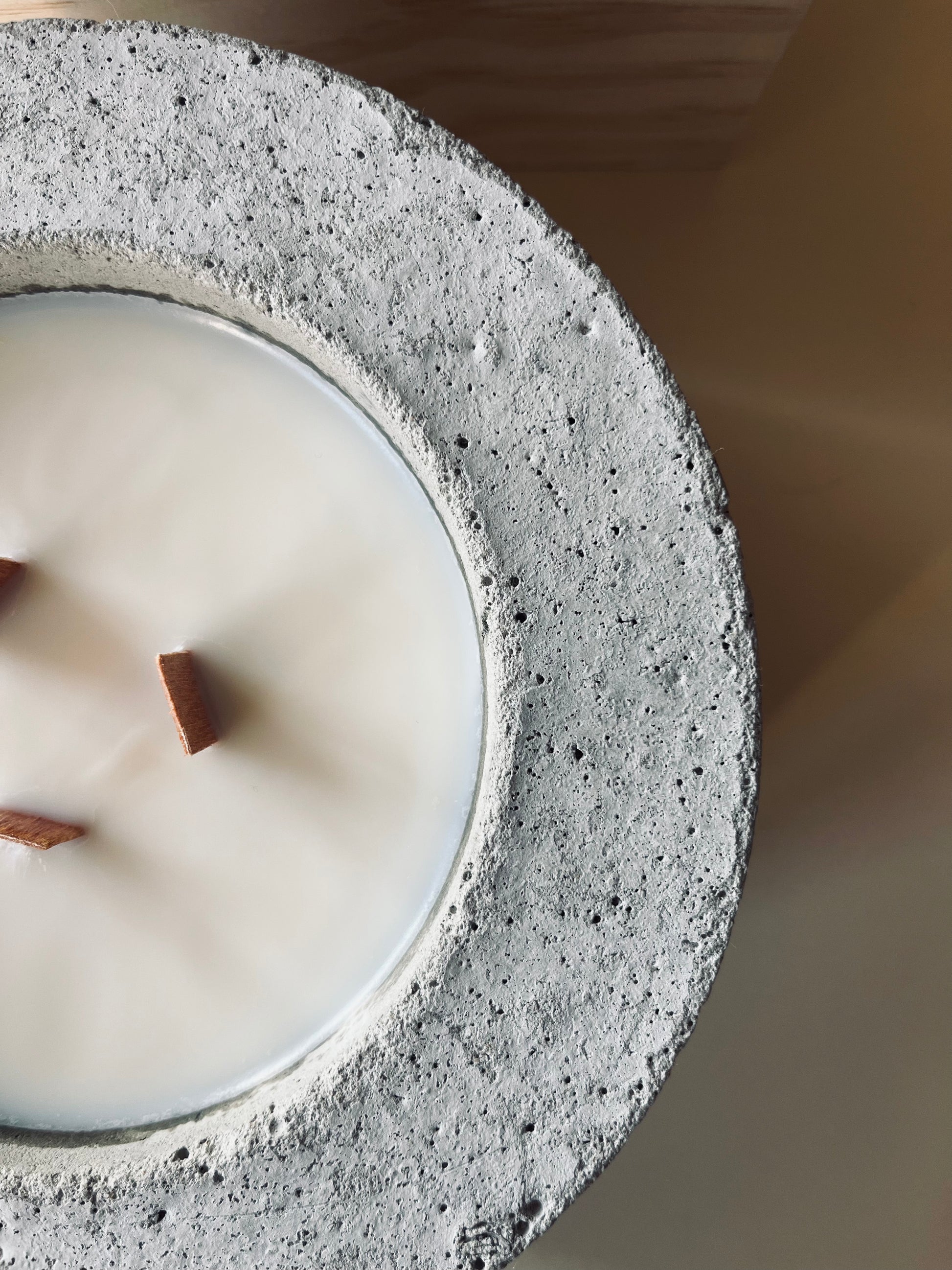 Bougie artisanale XXL pot béton