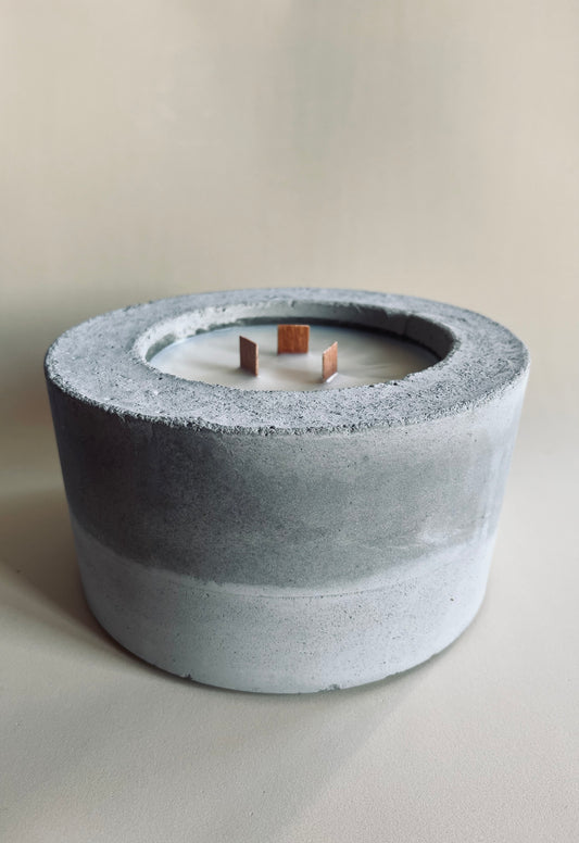 Bougie artisanale XXL pot béton