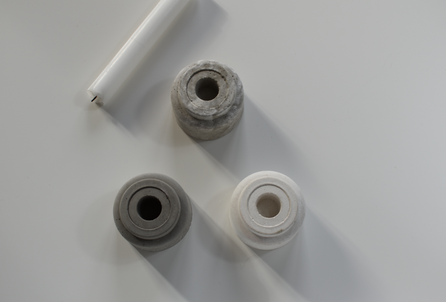 bougeoir simple béton minimaliste. fabriqué main en France