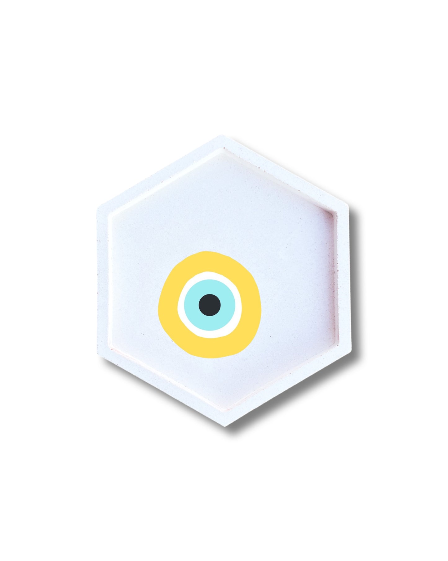 Vide poche blanc œil Nazar evil eye