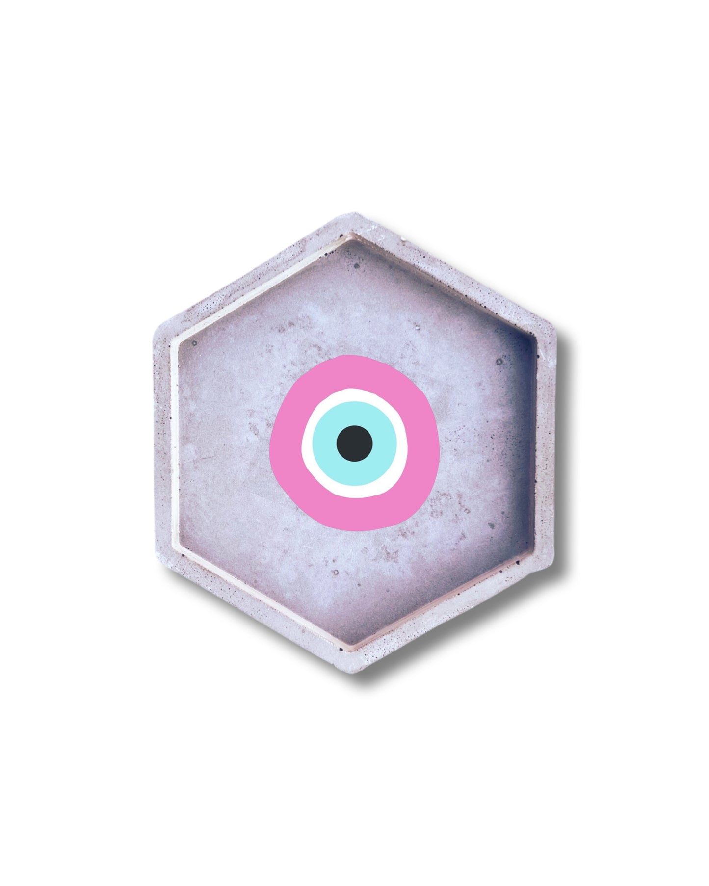 Vide poche gris œil Nazar evil eye