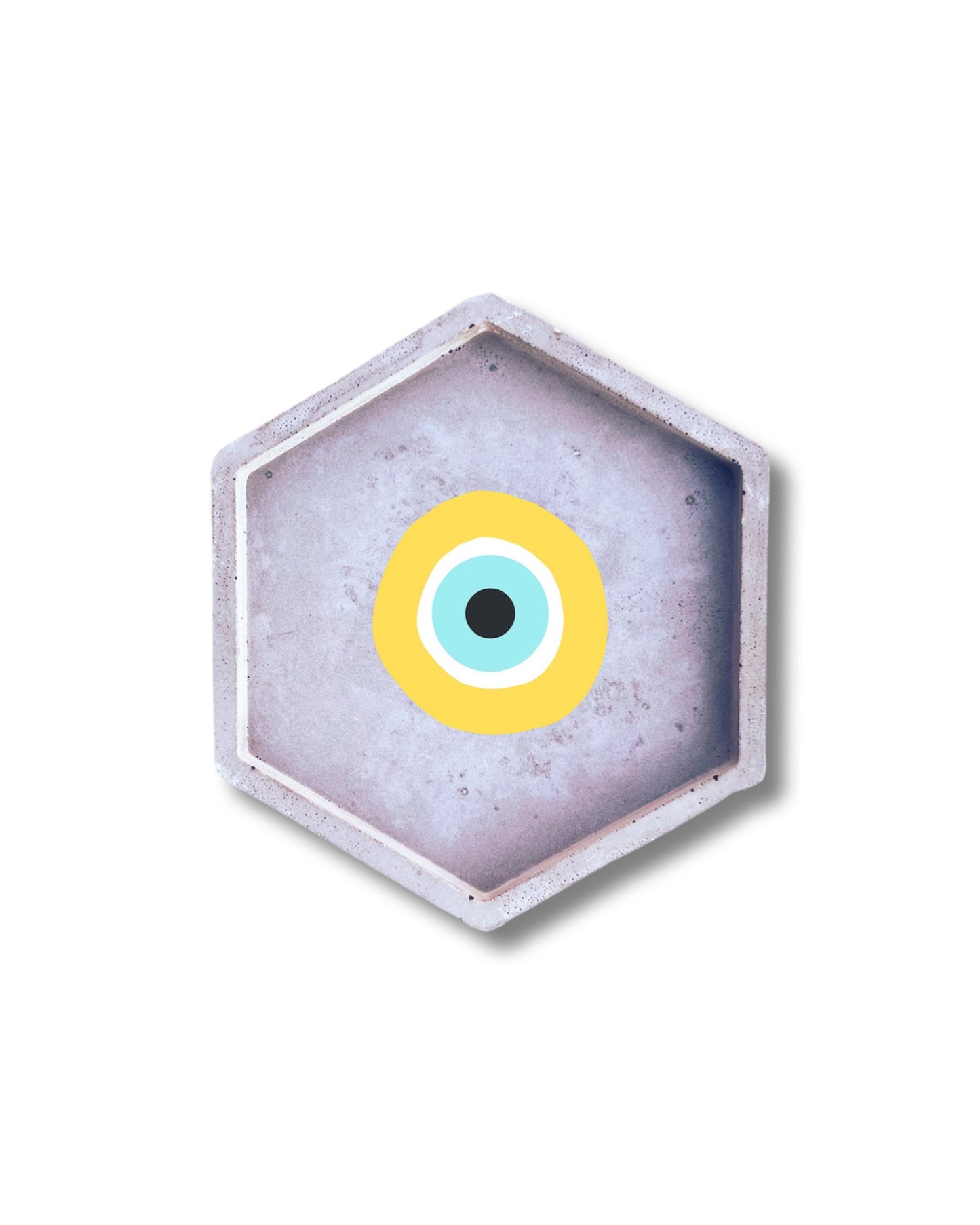 Vide poche gris œil Nazar evil eye