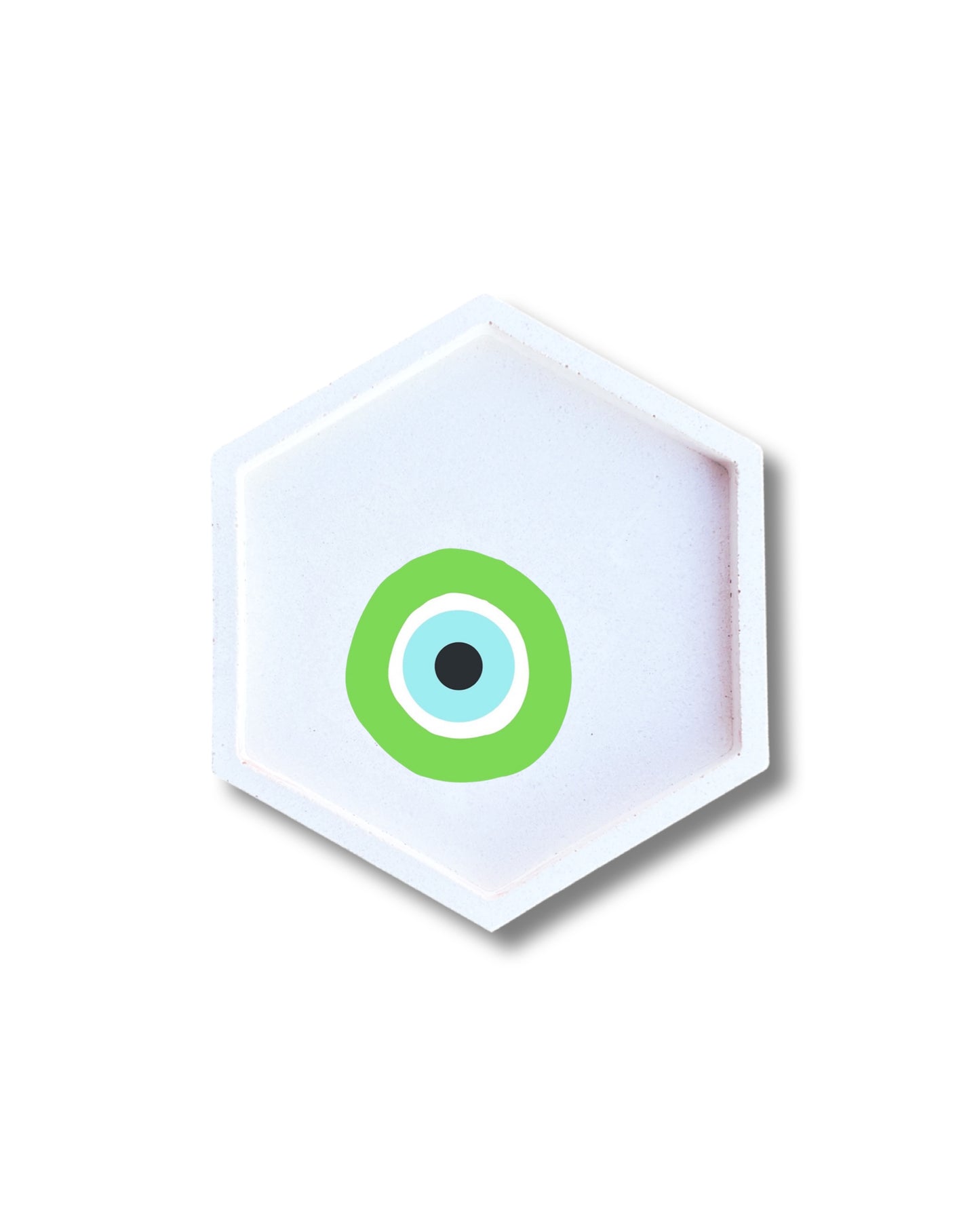 Vide poche blanc œil Nazar evil eye