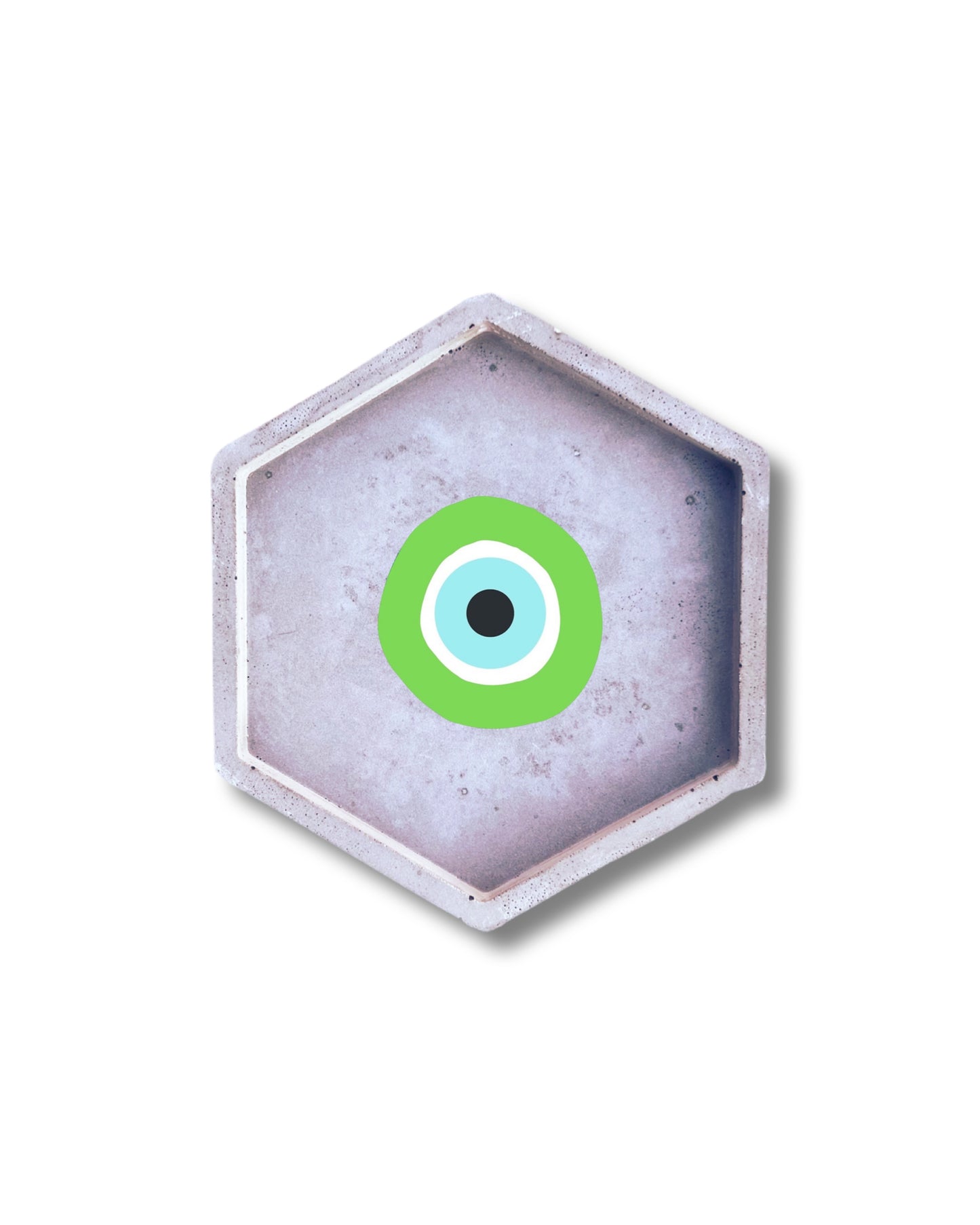 Vide poche gris œil Nazar evil eye